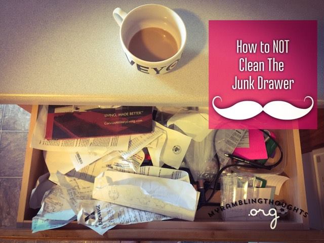 Junk Drawer and a cup of coffee Junk Drawer